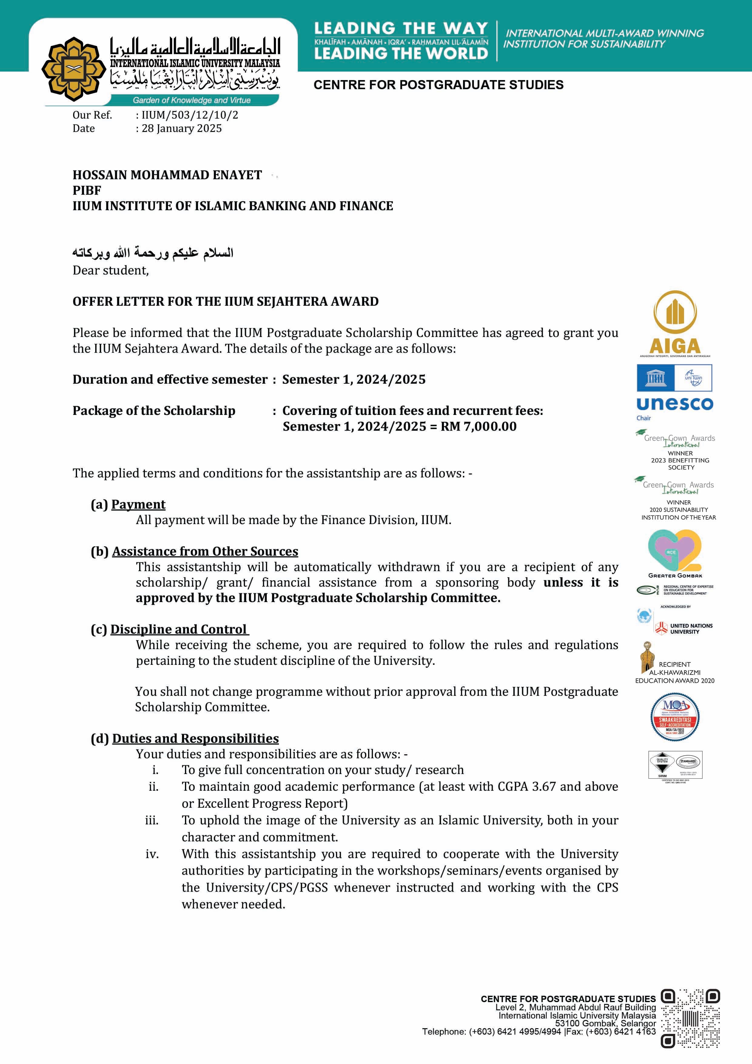 IIUM Instittute of Islamic Banking and Finance