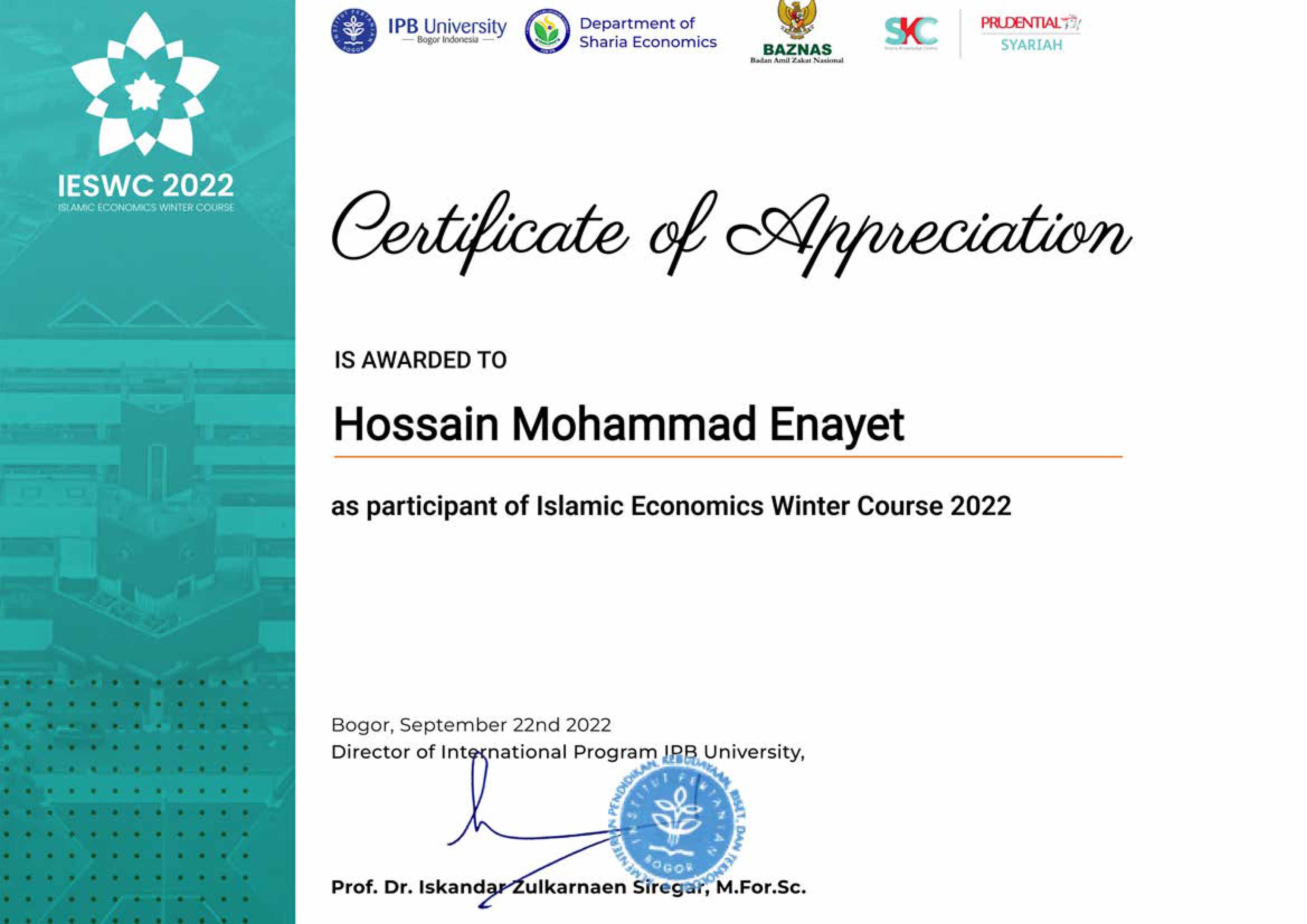 Islamic Economics Winter Course